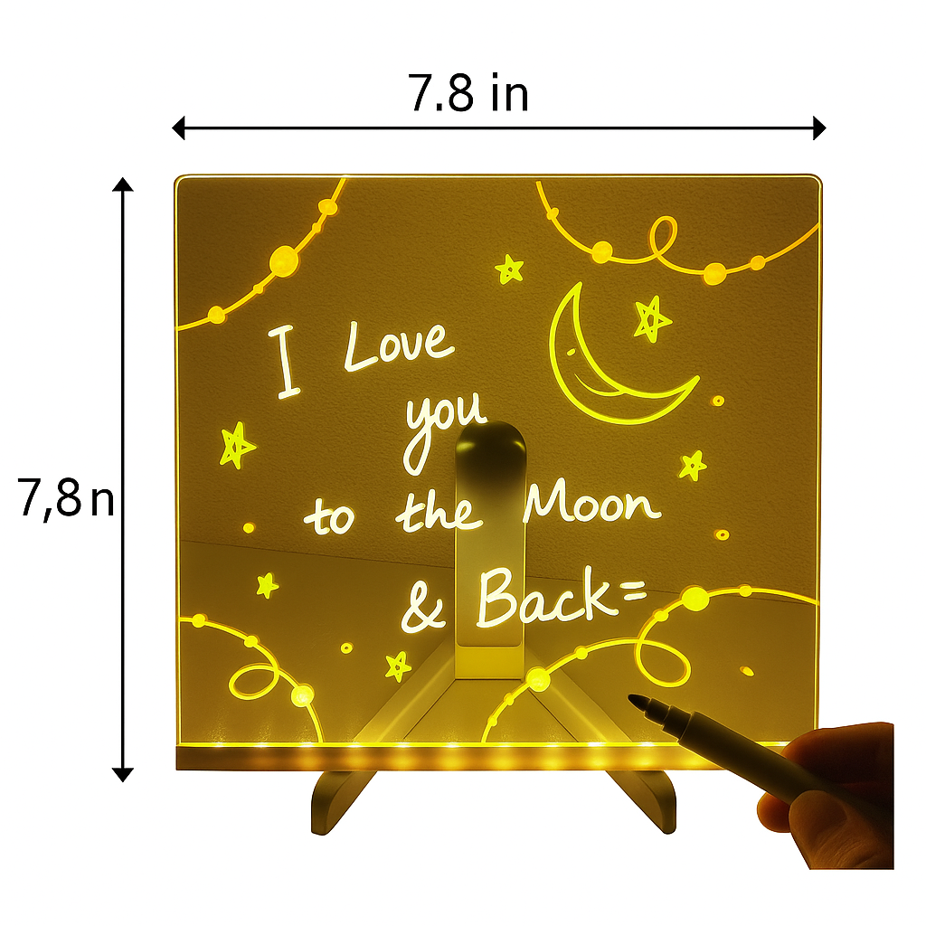BrightDoodleV2 LED Drawing Board - Glowing Art Studio!